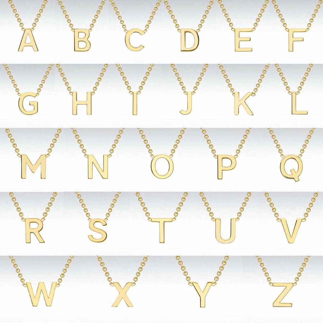 Elsa Gold Initial Necklace