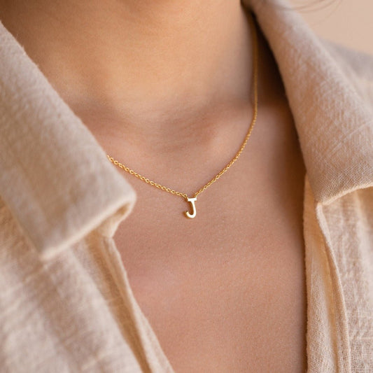 Elsa Gold Initial Necklace
