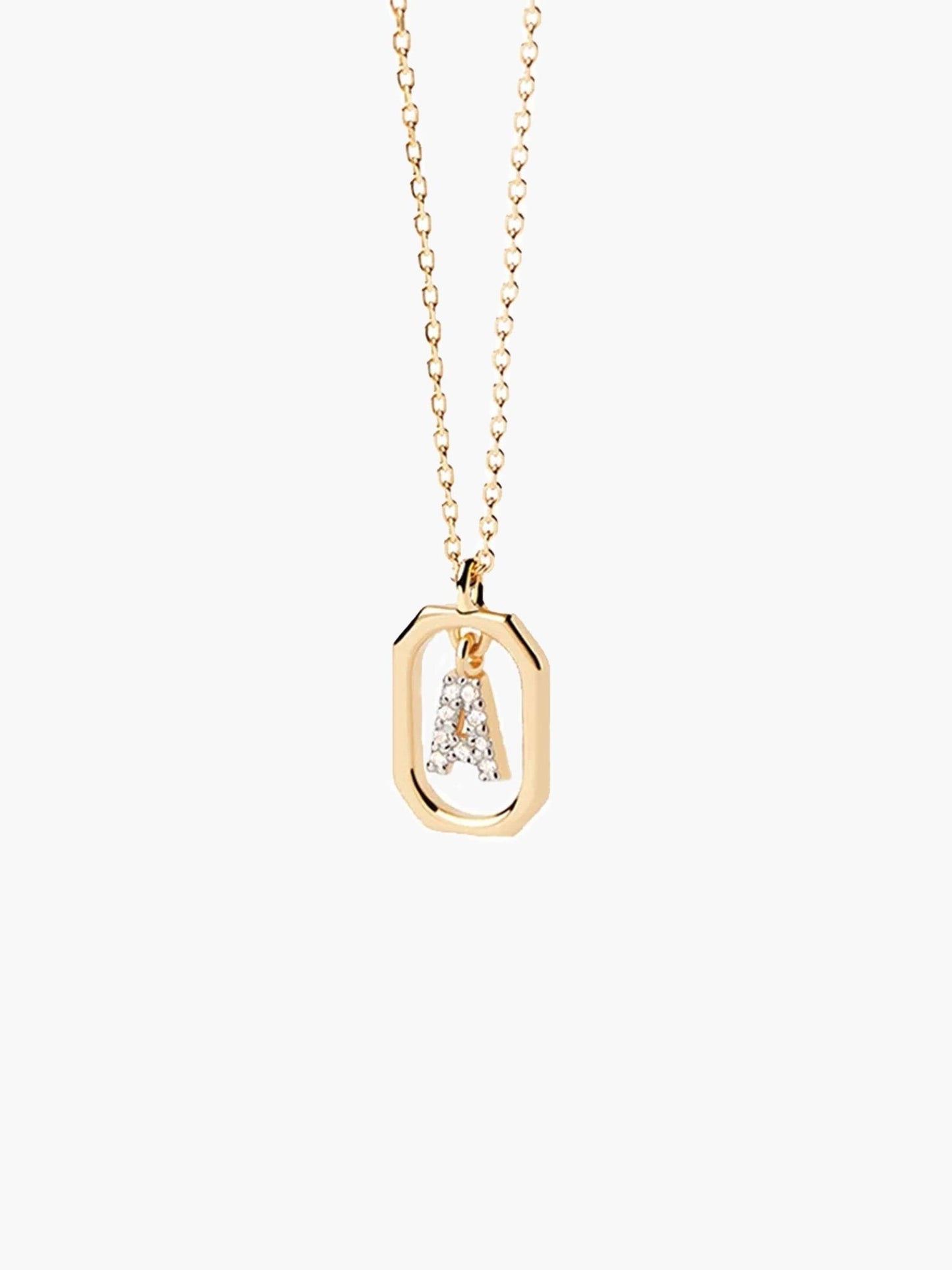 Bianca Letter Zirconia Necklace