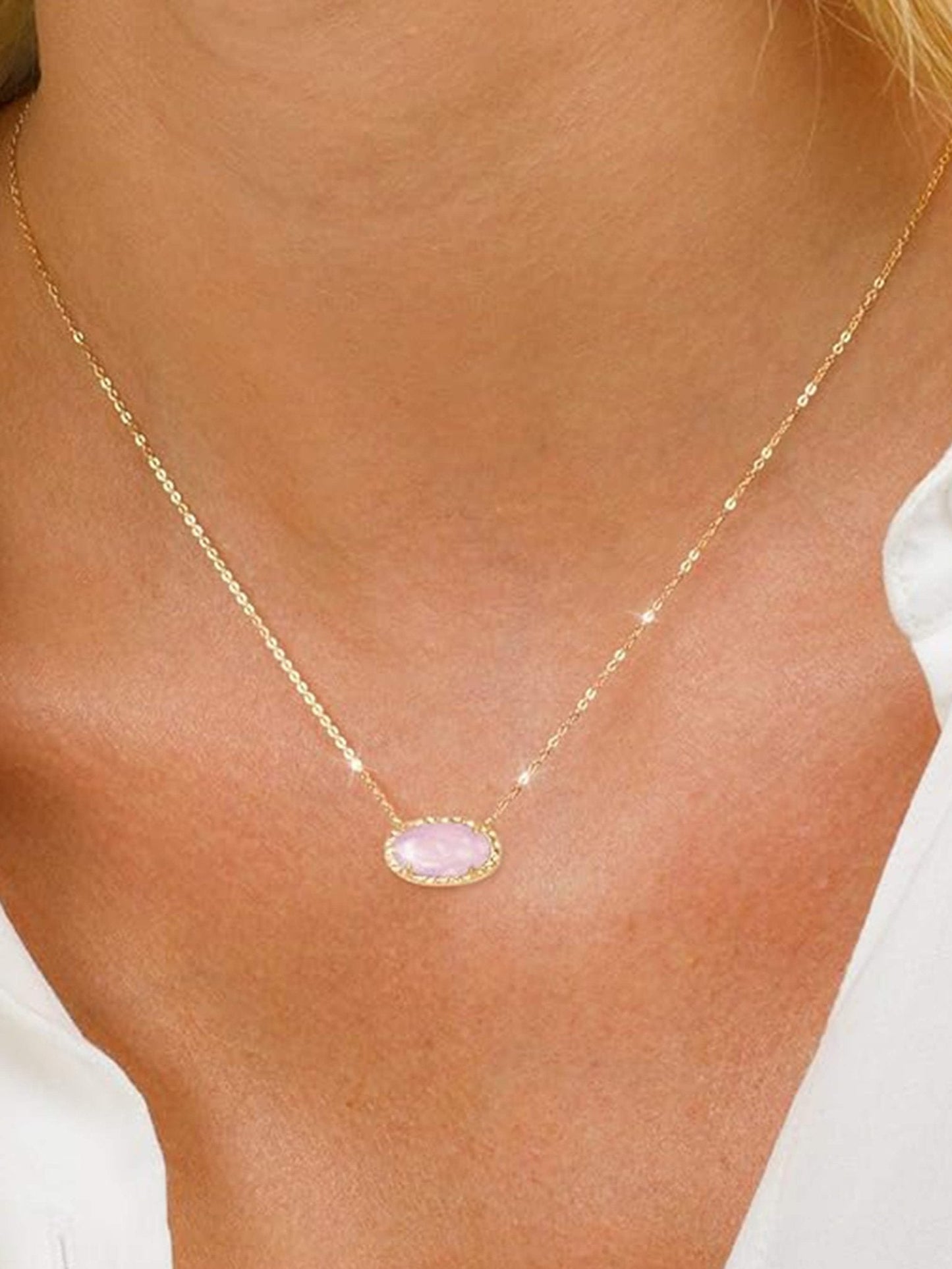 Blythe Natural Stone Necklace