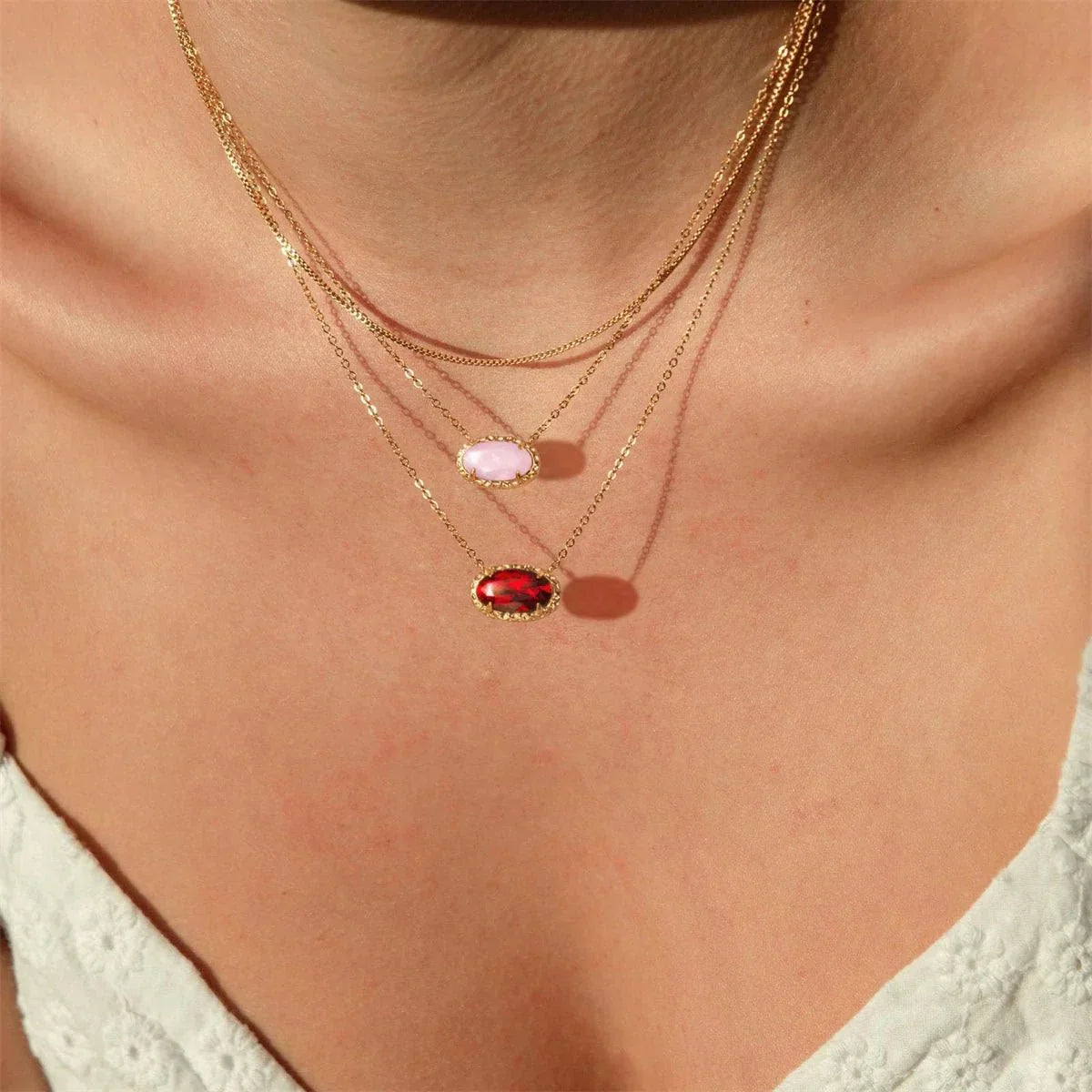 Blythe Natural Stone Necklace