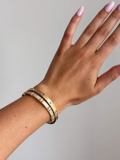 Camille Flower Pavé Cuff
