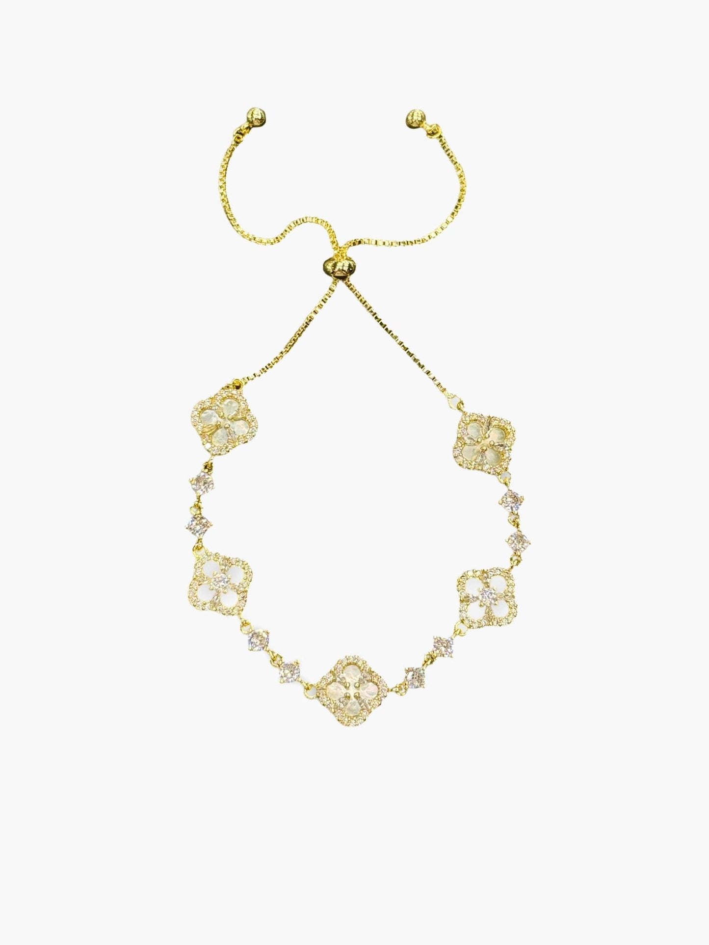 Cataleya Flower Zirconia Bracelet