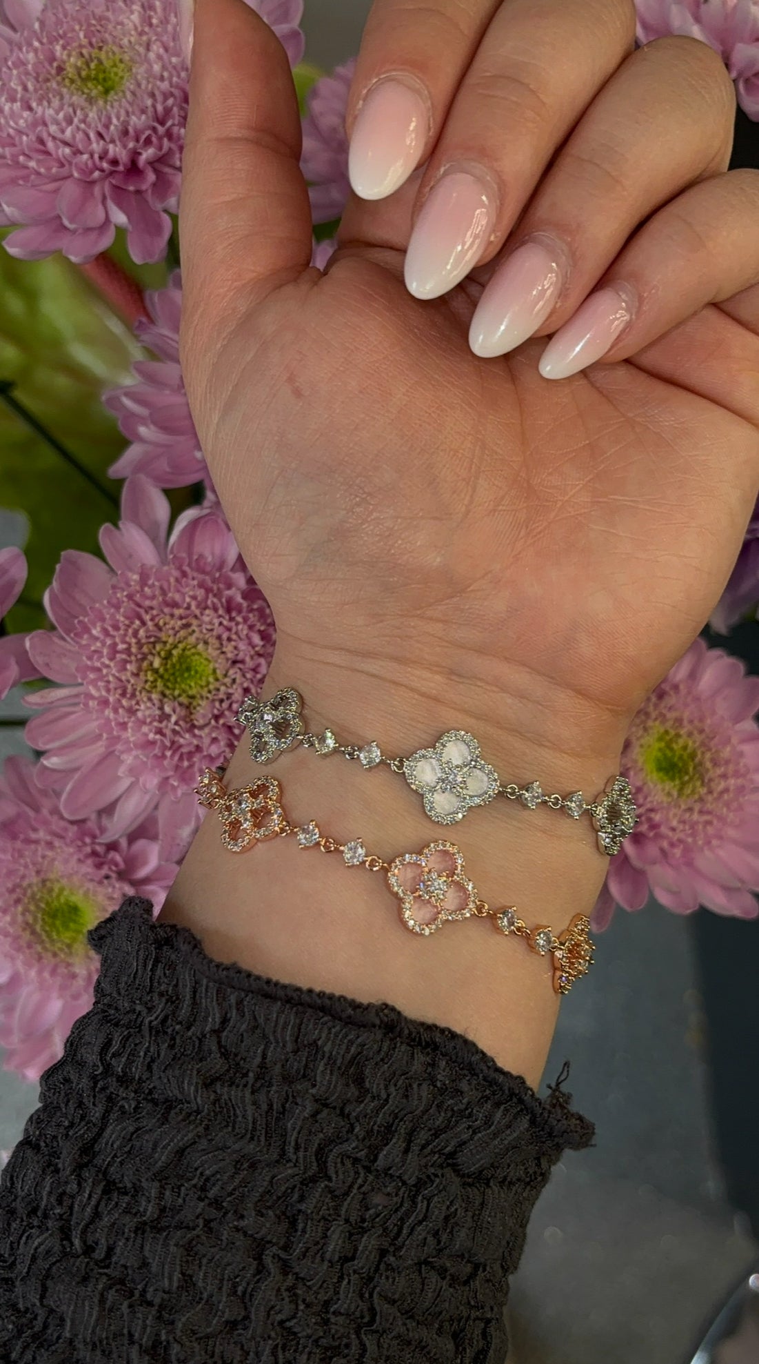 Cataleya Flower Zirconia Bracelet