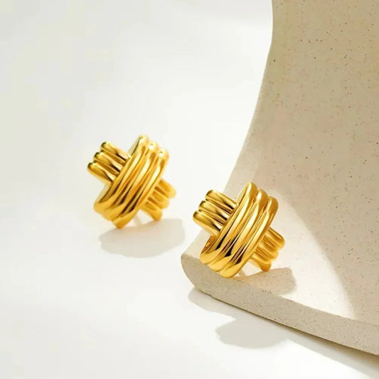 Celia Cross Stud Earrings