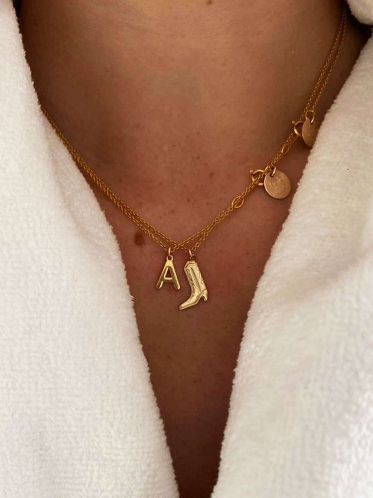 Cowboy Boot Pendant Necklace