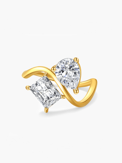 Cressida Twin Zirconia Band Ring