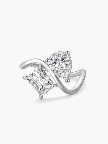 Cressida Twin Zirconia Band Ring