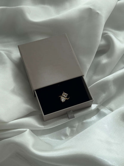 Cressida Twin Zirconia Band Ring