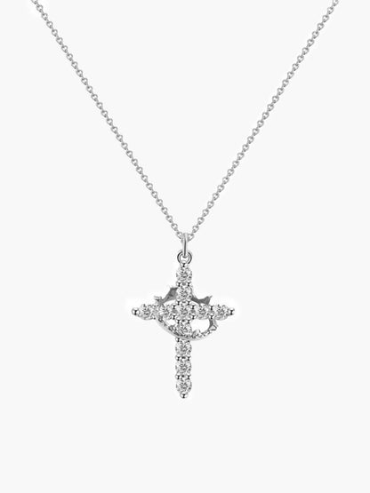 Tabitha Gemstone Cross Pendant Necklace