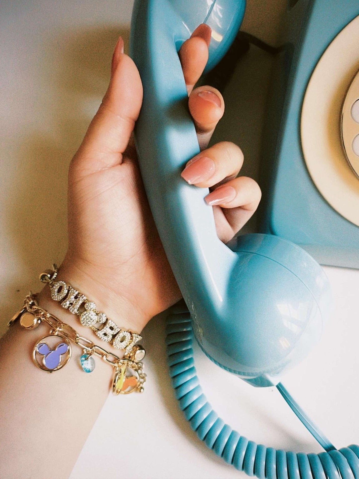 Customizable Bubble Letter Bracelet