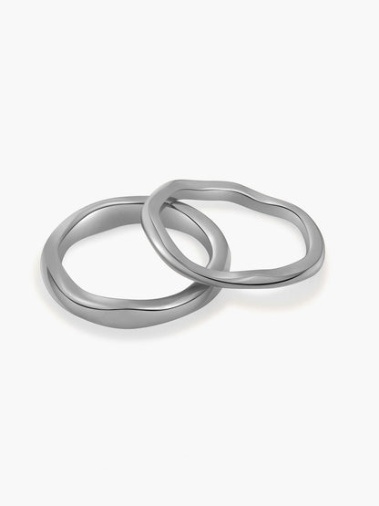 Cynthia Minimal Curve Two Ring Set