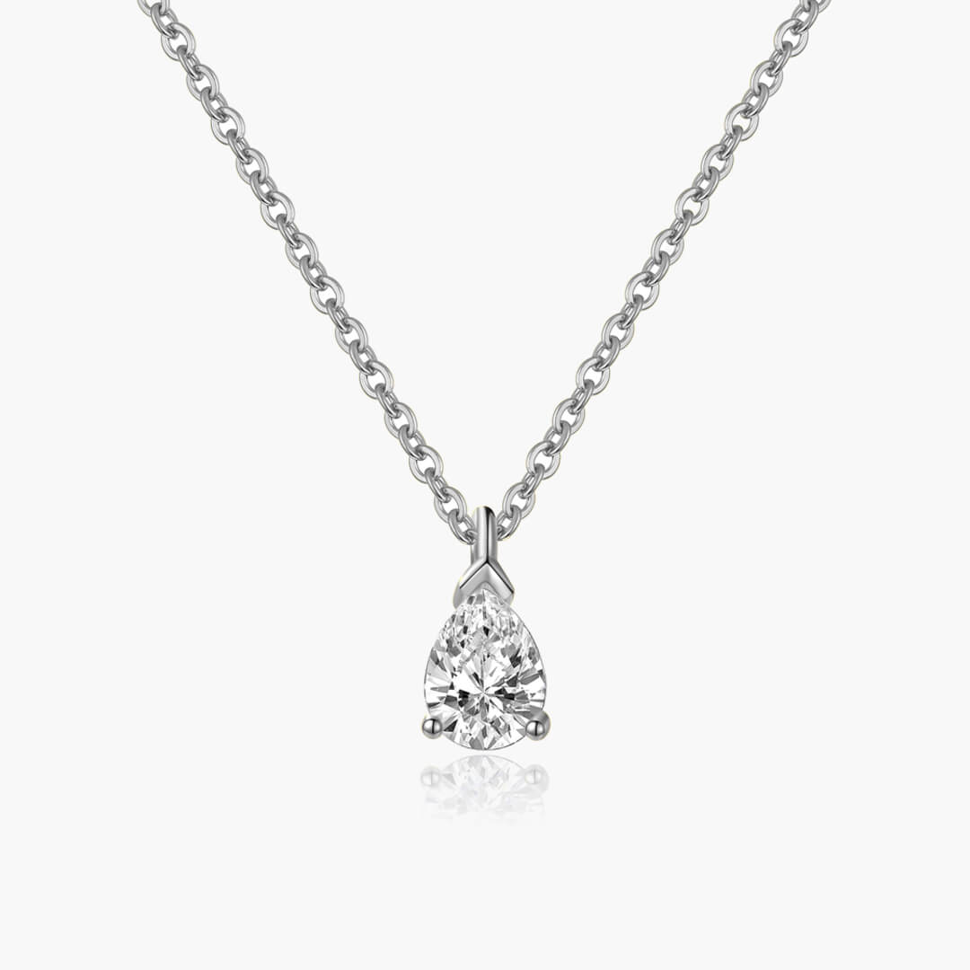 Daphne Pear Cut Zirconia Pendant Necklace