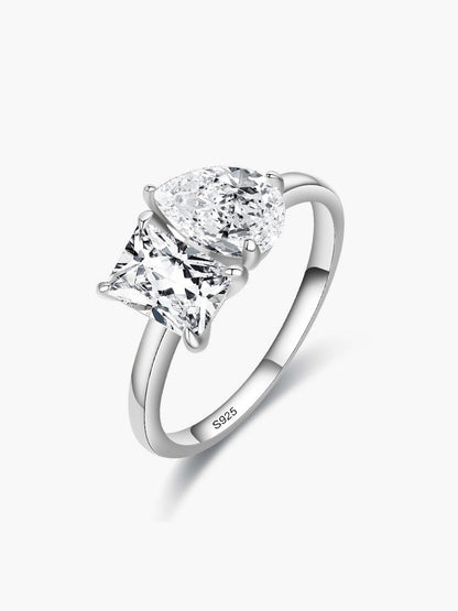 Darleen Twin Zirconia Band Ring
