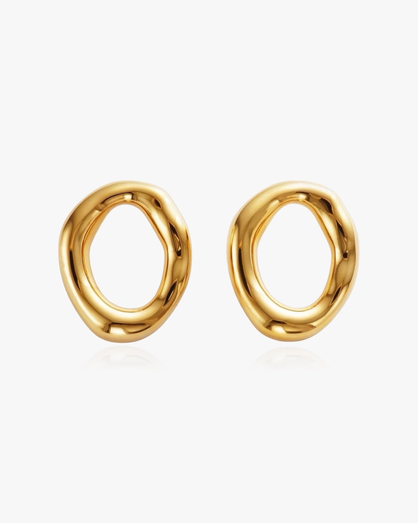 Delilah Round Circle Earrings
