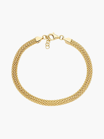 Domed Mesh Chain Bracelet