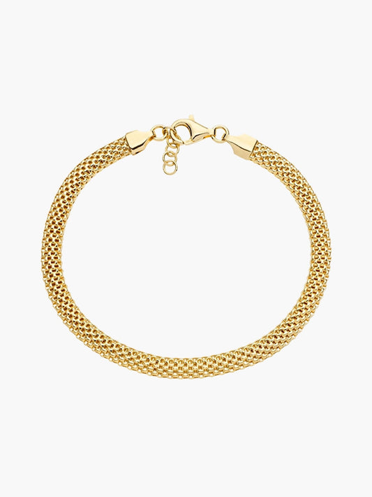 Domed Mesh Chain Bracelet