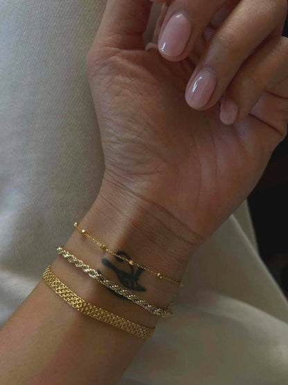 Domed Mesh Chain Bracelet