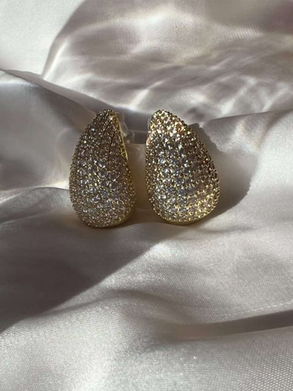 Eloisa Pavé Teardrop Zirconia Earrings