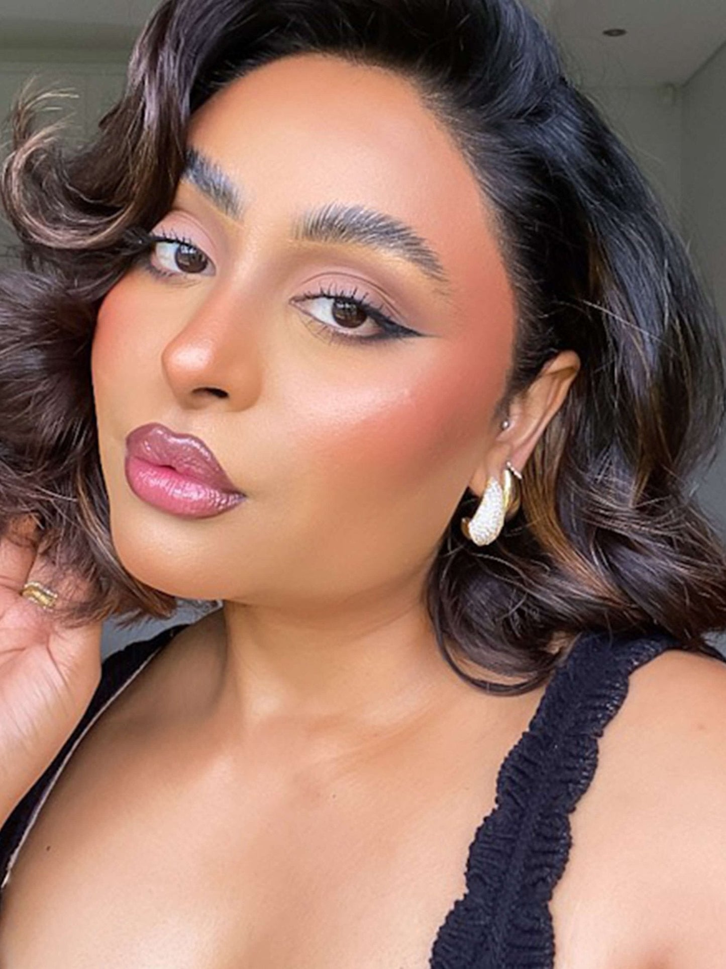 Eloisa Pavé Teardrop Zirconia Earrings