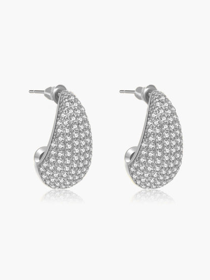 Eloisa Pavé Teardrop Zirconia Earrings