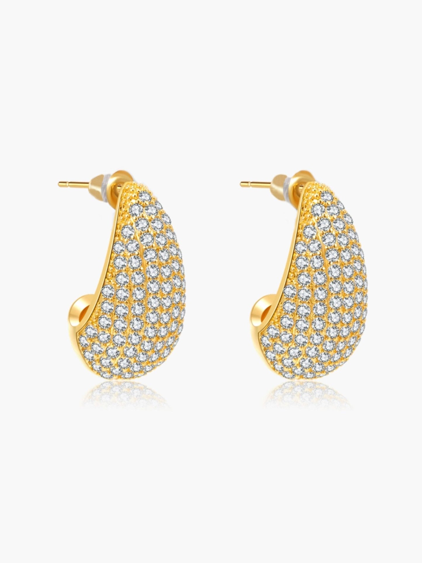 Eloisa Pavé Teardrop Zirconia Earrings
