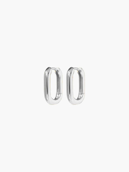 Emery Oval Mini Hoops Earrings