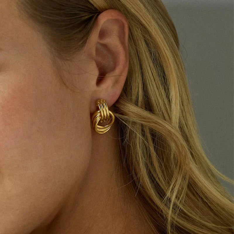 Emily Knot Stud Earrings