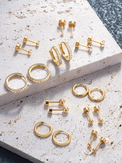 Emma Earring Hoop Set 10pcs