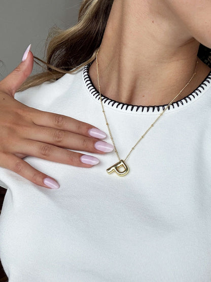 Eveline Initial Pendant Necklace