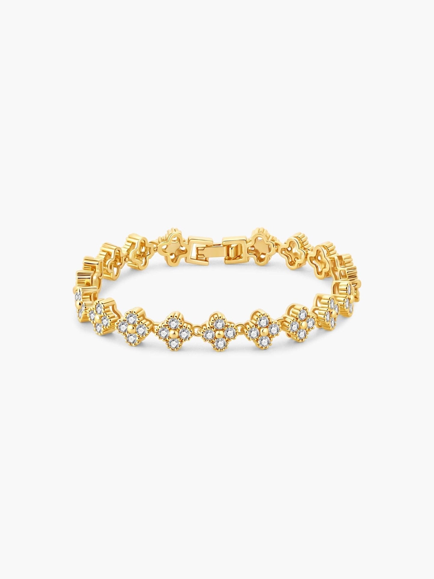 Flora Four-Petal Gemstone Bracelet