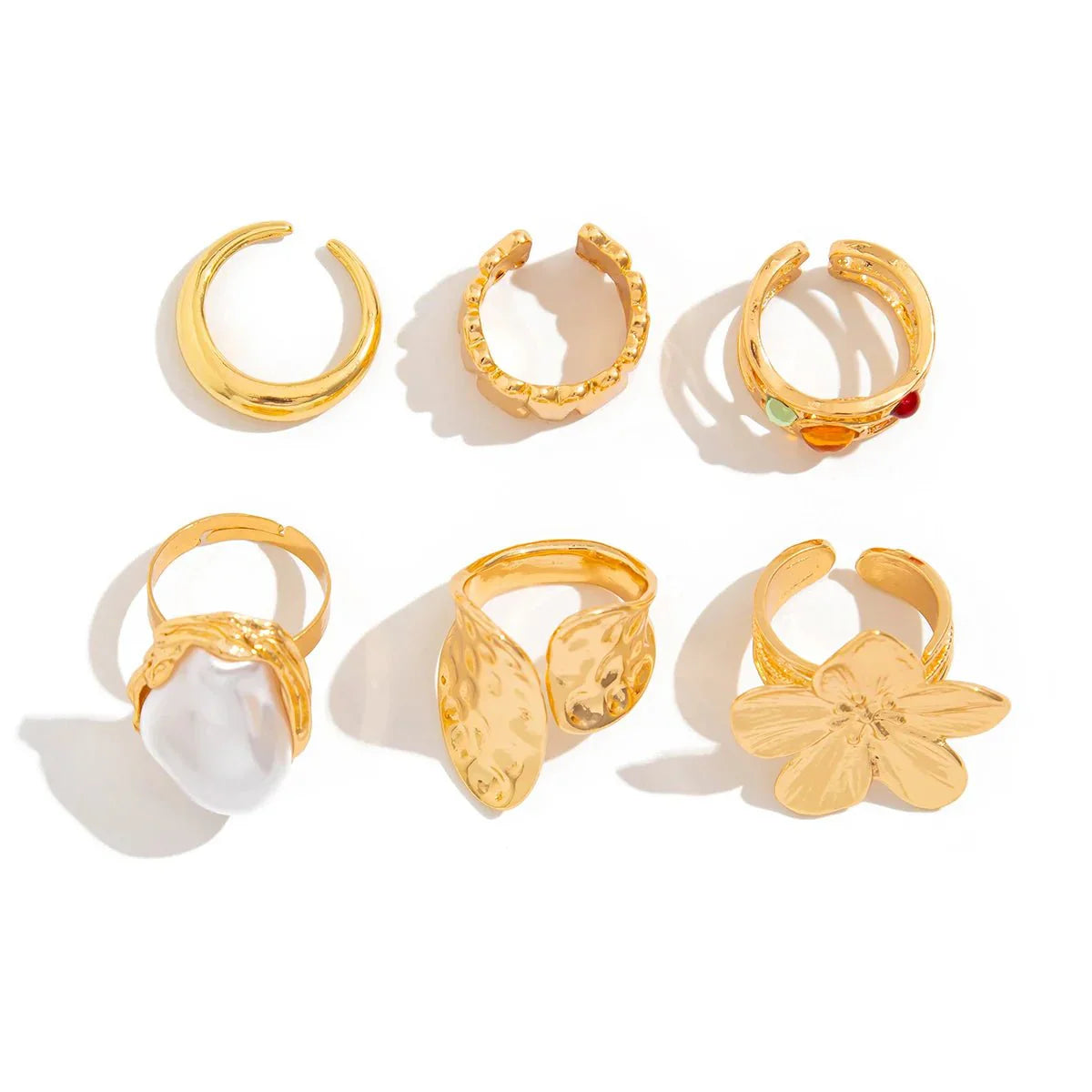 Gwen Adjustable Ring Set 6pcs