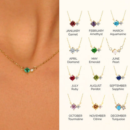 Hayley Birthstone Necklace