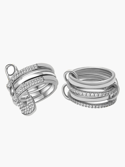 Iconic Ring Bundle Silver