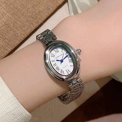 Josephine Oval Watch with Sleek Strap