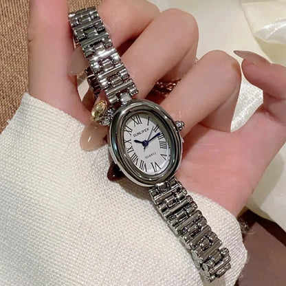 Josephine Oval Watch with Sleek Strap