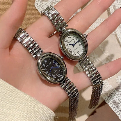 Josephine Oval Watch with Sleek Strap