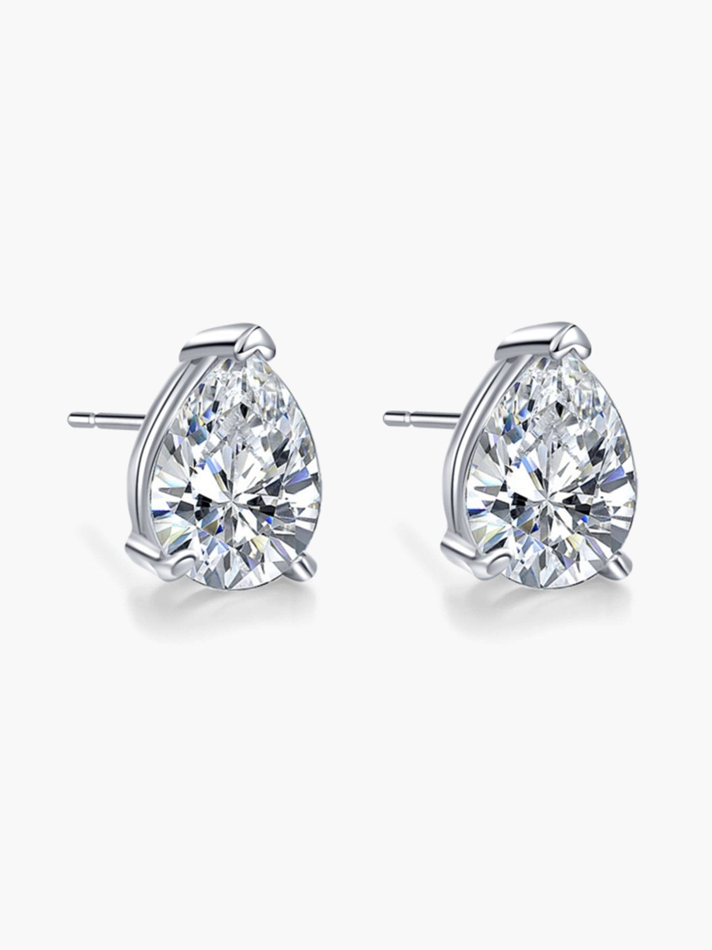 Kath Pear Cut Zirconia Stud Earrings