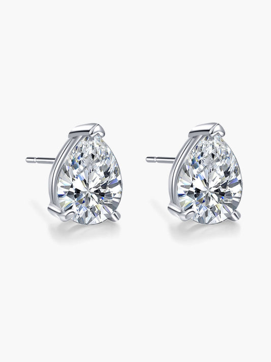 Kath Pear Cut Zirconia Stud Earrings