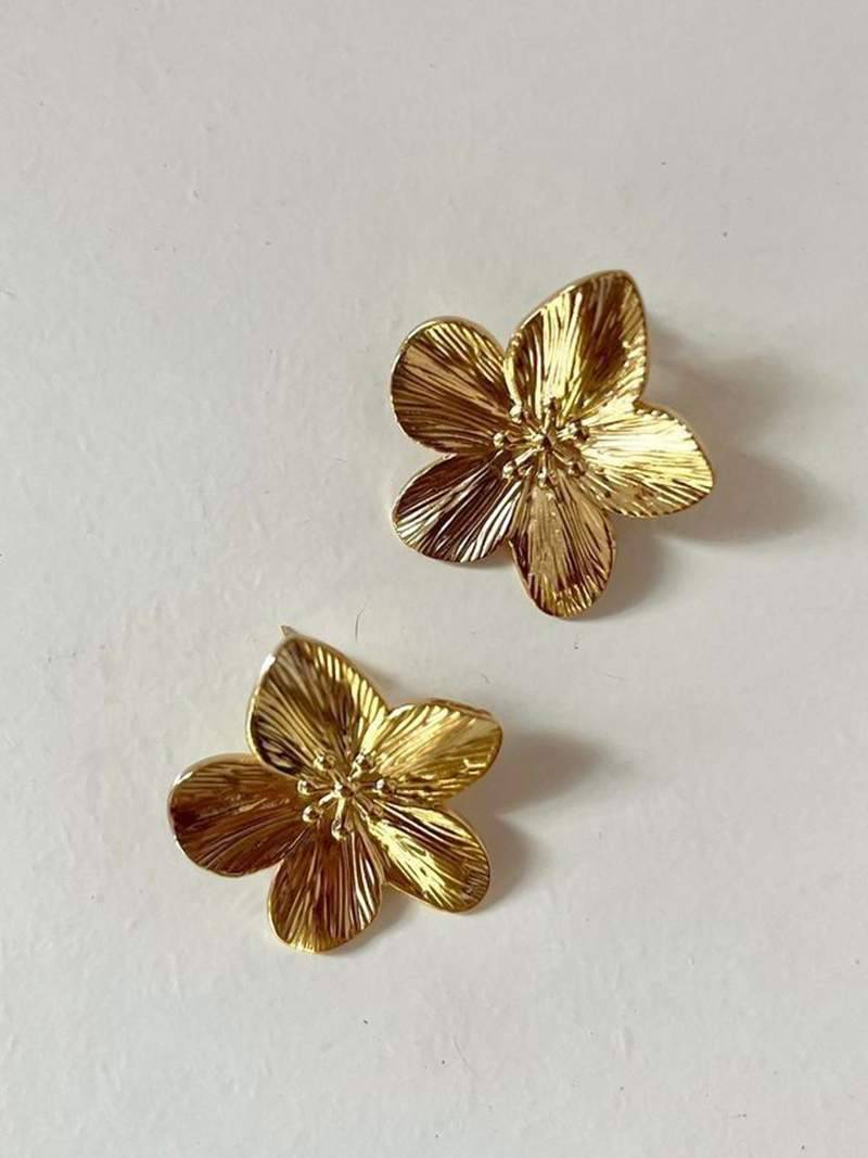 Lea Flower Statement Earrings