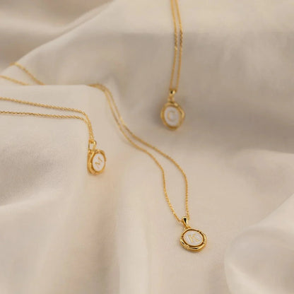 Liza Initial Pendant Necklace