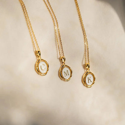 Liza Initial Pendant Necklace
