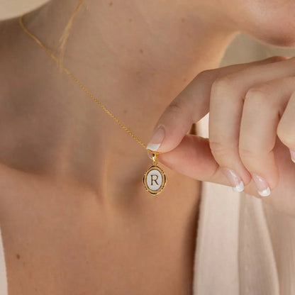 Liza Initial Pendant Necklace