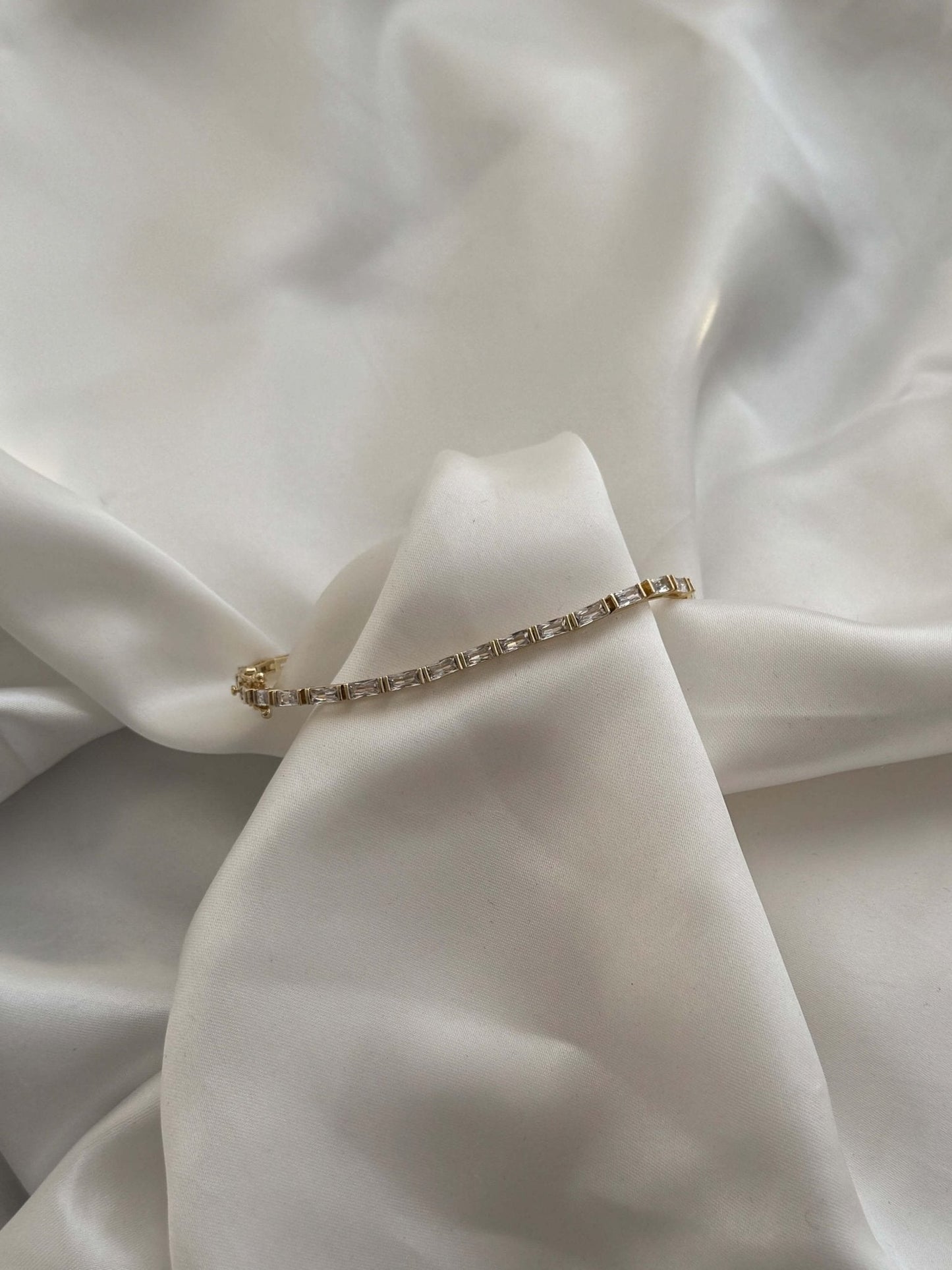 Louisa Baguette Zirconia Tennis Bracelet