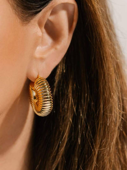 Luana Ribbed Hoops