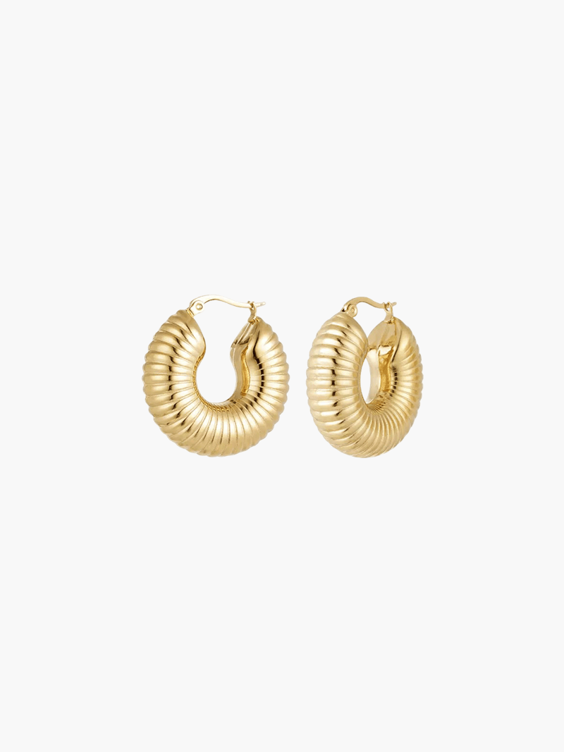 Luana Ribbed Hoops
