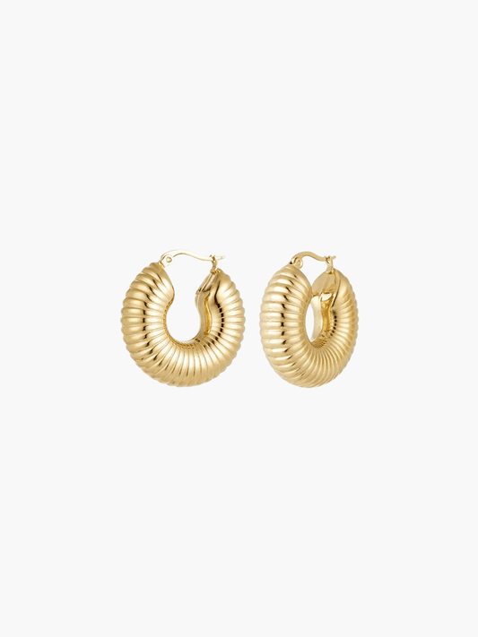 Luana Ribbed Hoops