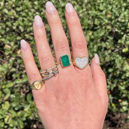 Lumi Zirconia Sparkle Stacked Ring