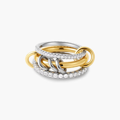 Lumi Zirconia Sparkle Stacked Ring