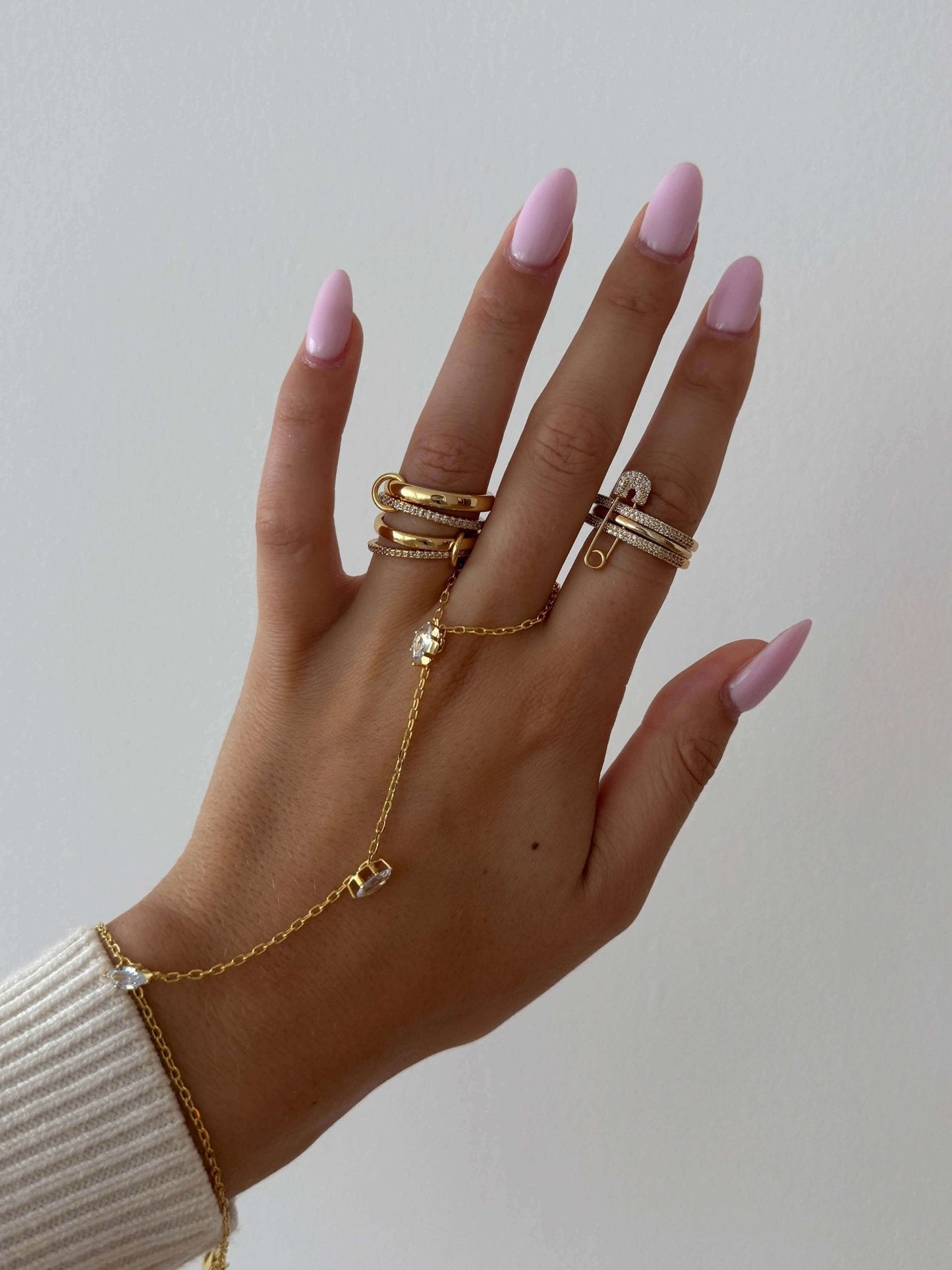 Monica Pinned Sparkle Band Ring